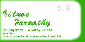 vilmos harmathy business card